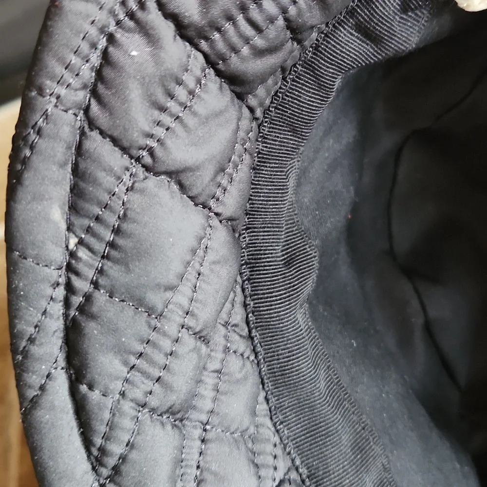 Kate Spade Black Quilted Bucket Hat with Bow - Picture 6 of 9